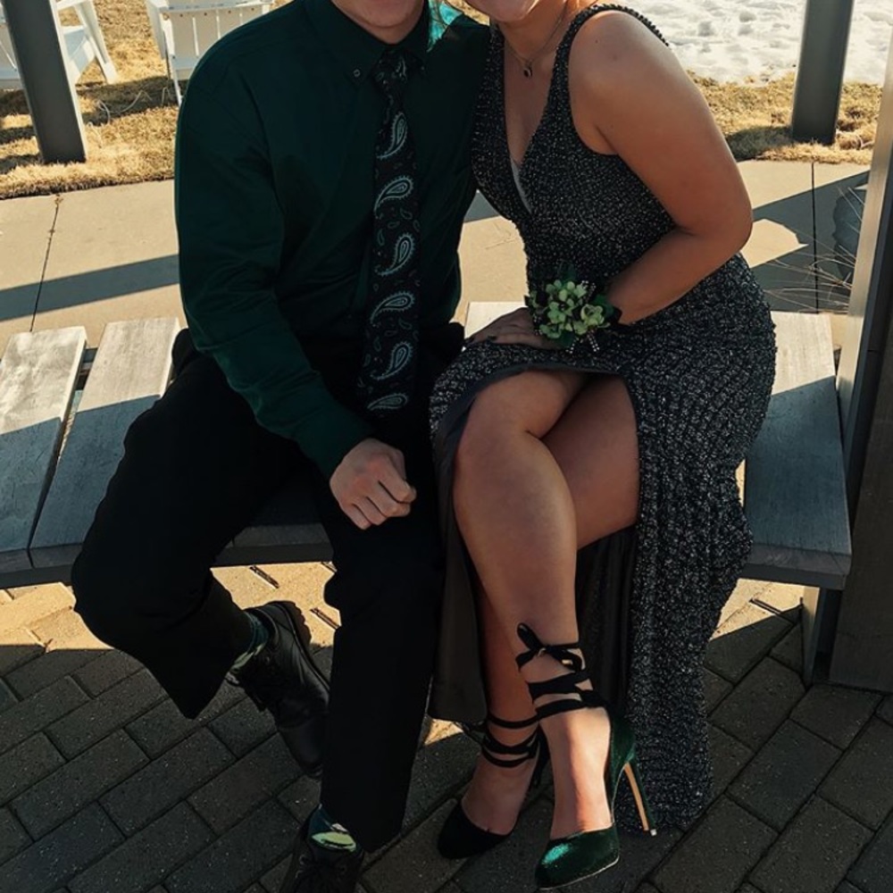 Emerald Green Prom Dress - Picture 8 of 8